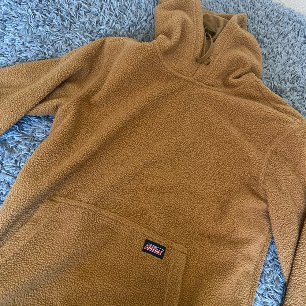Brown Sherpa hoodie, size s